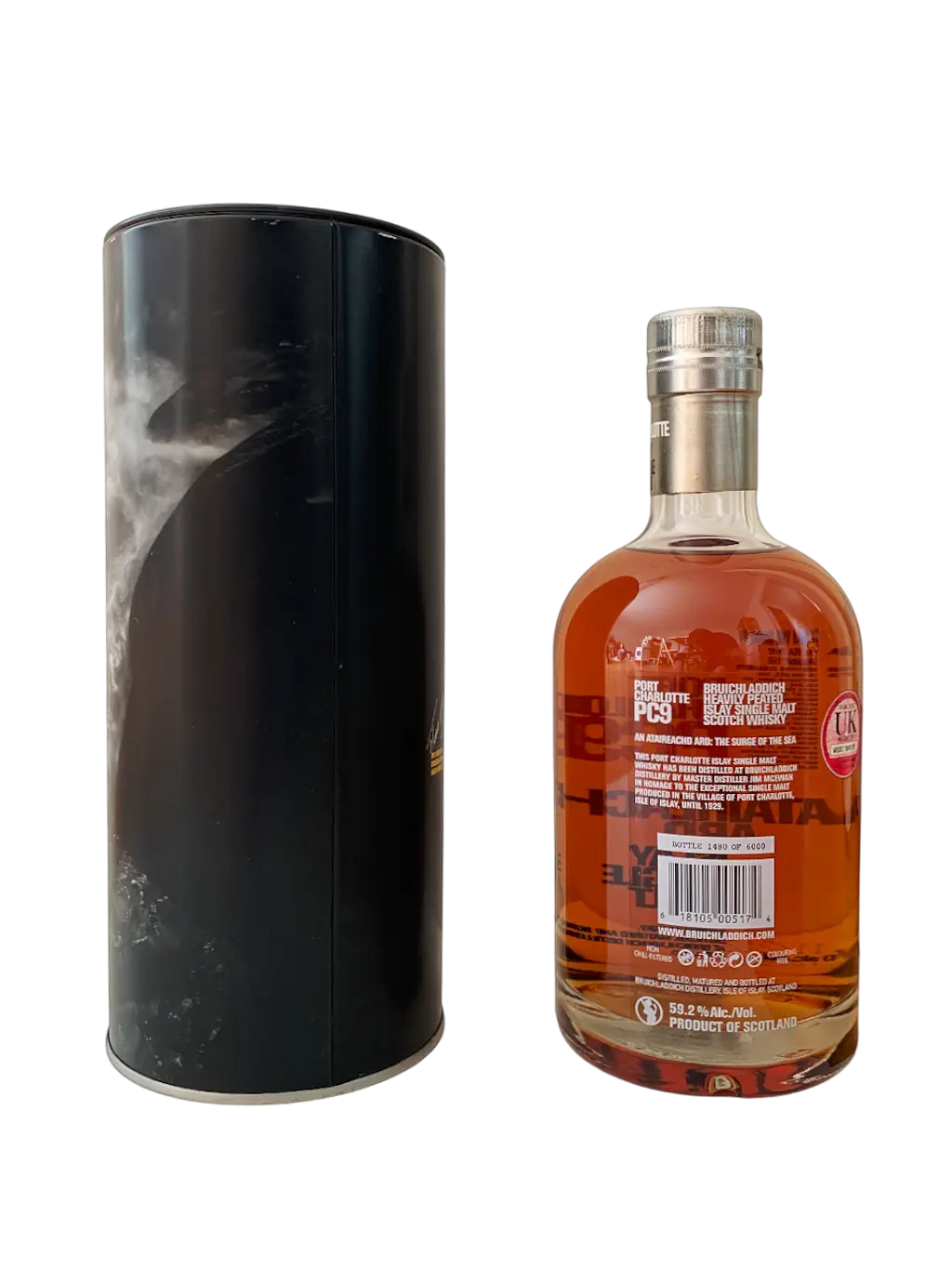 Port charlotte Islay single malt Scotch whisky PC9 An Ataireached