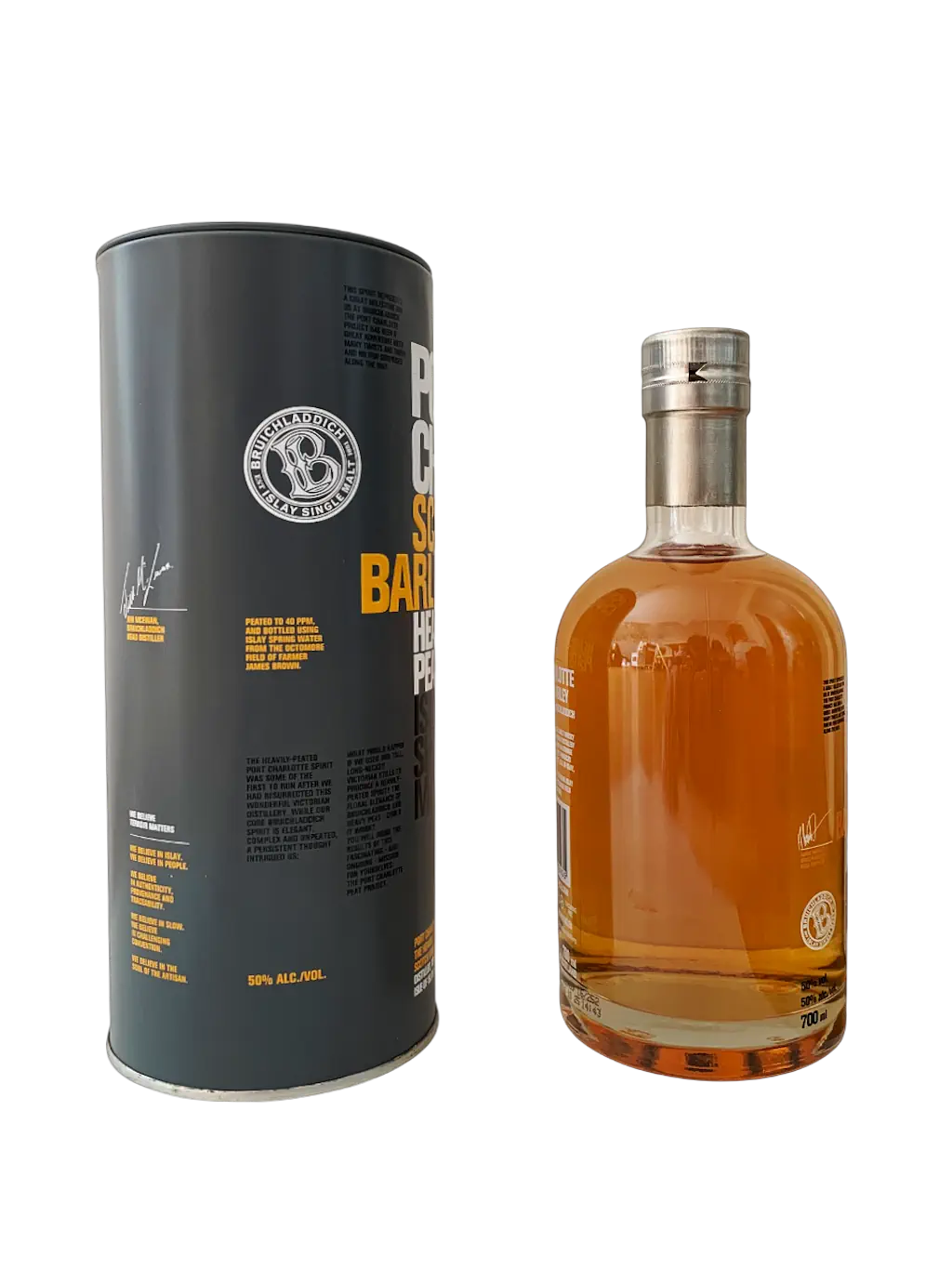 Port Charlotte Scottish barley heavily peated Islay single malt