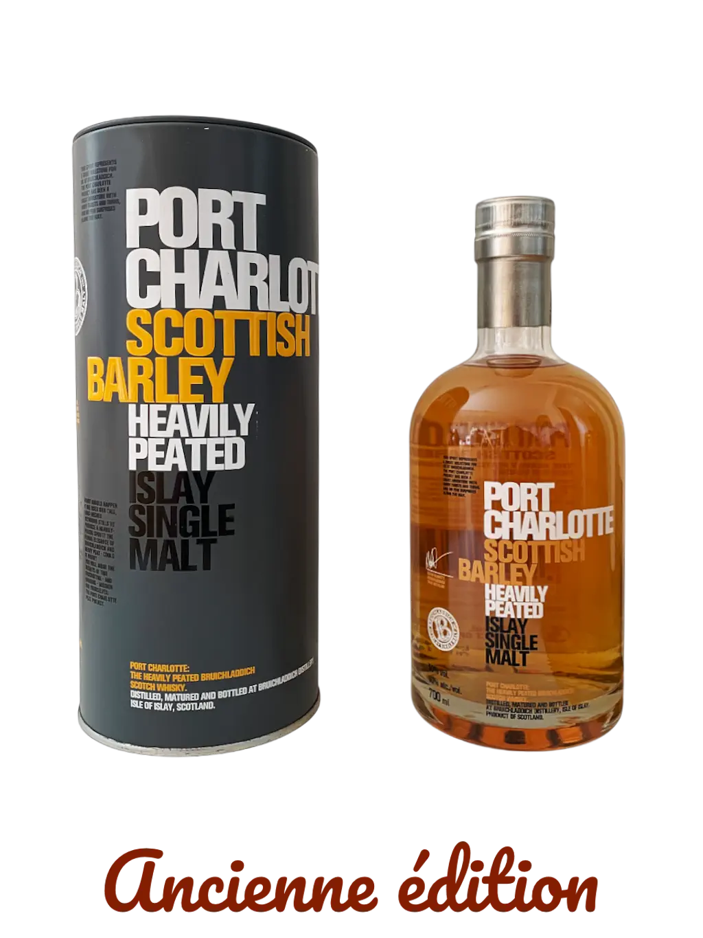 Port Charlotte Scottish barley heavily peated Islay single malt
