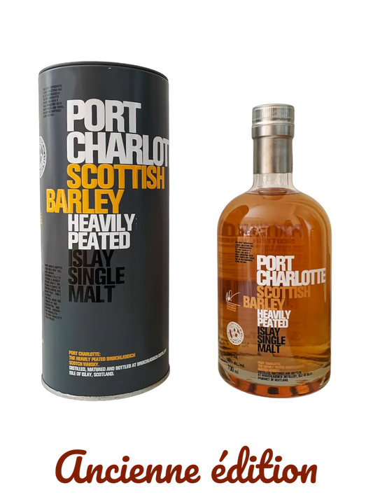 Port Charlotte Scottish barley heavily peated Islay single malt