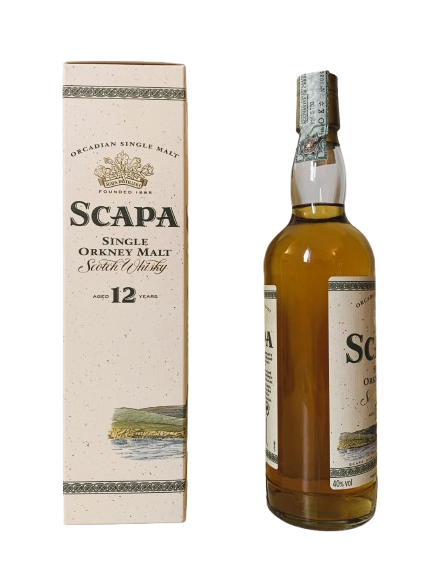 Orcadian single malt Scapa single Orkney Malt Scotch whisky aged 12 years