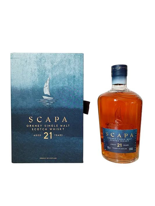 Scapa Orkney single malt Scotch whisky aged 21 years