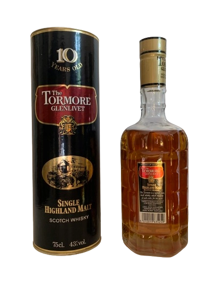 The Tormore Glenlivet single Highland malt Scotch whisky 10 ans d'âge Long John Distilleries Ltd.