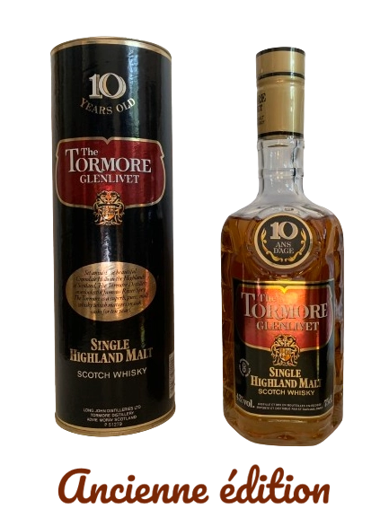 The Tormore Glenlivet single Highland malt Scotch whisky 10 ans d'âge Long John Distilleries Ltd.